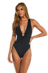 Sunshine 79 Solids Keyhole V-Plunge One Piece